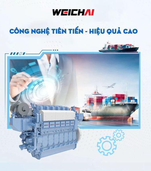 Động cơ phụ trợ dầu nặng Weichai WH20 - Bước tiến mới trong ngành hàng hải